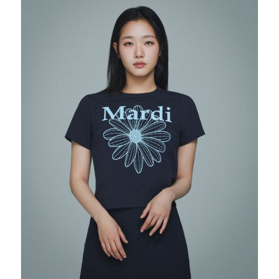 Mardi Mercredi Slim T-shirt Flowermardi [韓國連線W]