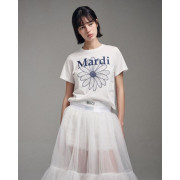 Mardi Mercredi Slim T-shirt Flowermardi [韓國連線W]