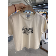 Marithe Francois Girbaud No.9 W Classic Logo Crop Tee 短款 [韓國連線 D]