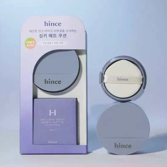 韓國 hince Second Skin Mesh Matte Cushion / 藍色限定套裝 (單品+補充裝)