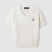 Who.A.U No.1 Steve V-neck Short Sleeve Sweater [韓國連線 D]‎