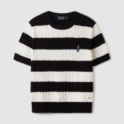 Who.A.U No.2 Steve Stripe Cable Sweater [韓國連線 D]‎