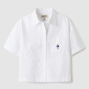 Who.A.U No.10 Steve Crop Short Sleeve Shirts [韓國連線 D]‎