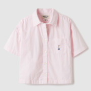 Who.A.U No.10 Steve Crop Short Sleeve Shirts [韓國連線 D]‎