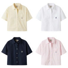 Who.A.U No.10 Steve Crop Short Sleeve Shirts [韓國連線 D]‎