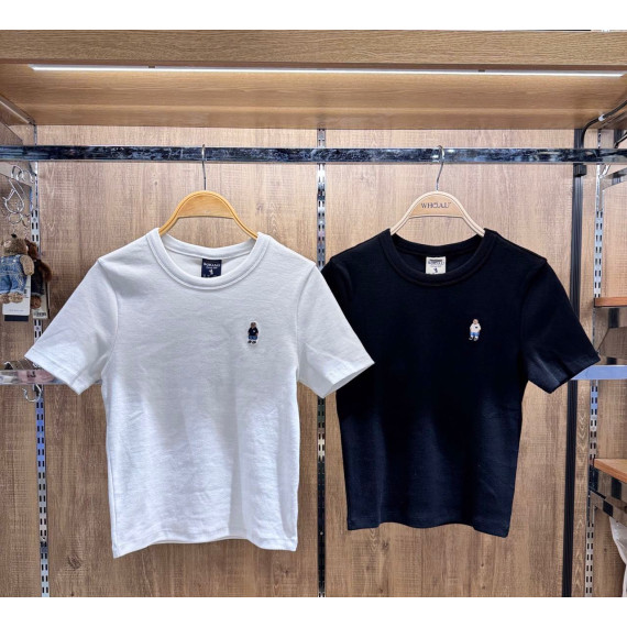 Who.A.U No.31 Steve Ribbed Short Sleeve T-shirt [韓國連線 D]‎