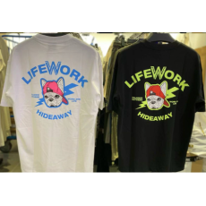 Lifework No.15 Print Tee (Black/White) [韓國連線 D] 