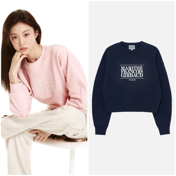 Marithe Francois Girbaud W CLASSIC LOGO CROP SWEATSHIRT [韓國連線 W]