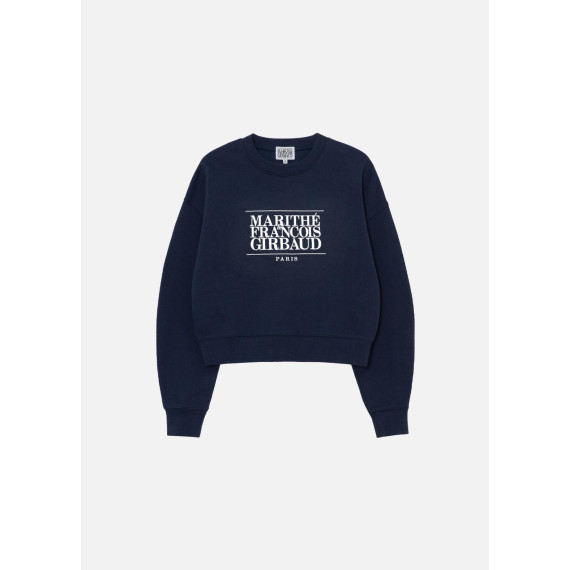 Marithe Francois Girbaud W CLASSIC LOGO CROP SWEATSHIRT [韓國連線 W]