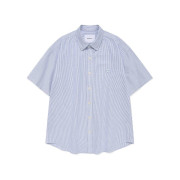 Covernat No.43 Oxford Striped Half Shirt[韓國連線 D]