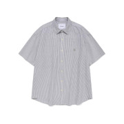 Covernat No.43 Oxford Striped Half Shirt[韓國連線 D]