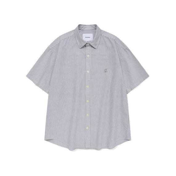 Covernat No.43 Oxford Striped Half Shirt[韓國連線 D]