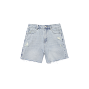 Covernat No.50 Woman Damage Denim Shorts Light Blue [韓國連線 D]