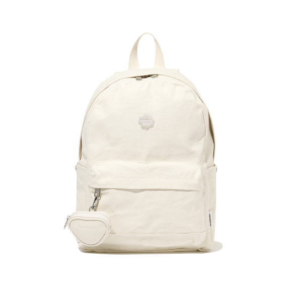 Covernat No.79 Cloverheart Canvas Backpack Ivory [韓國連線 D]