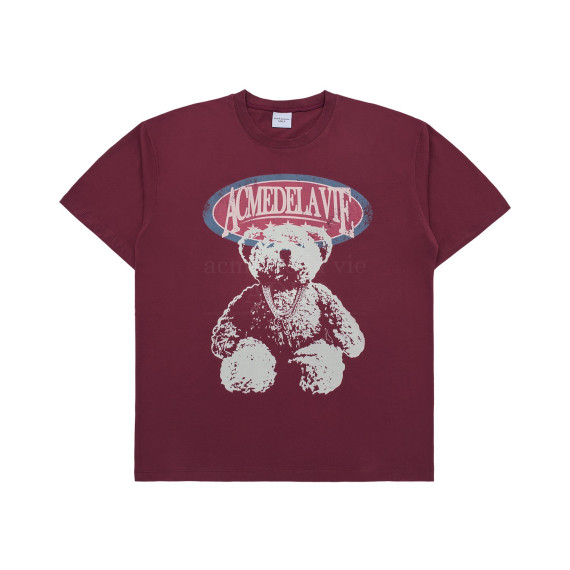 ADLV No.8 VINTAGE OVERLAP BEAR SHORT SLEEVE T-SHIRT  [韓國連線D]