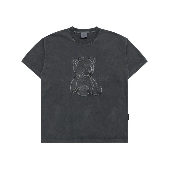 ADLV No.10 BEAR APPLIQUE PIGMENT WASHING SHORT SLEEVE T-SHIRT  [韓國連線D]