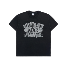 ADLV No.12  LAYER OLD SCHOOL PRINTING SHORT SLEEVE T-SHIRT  [韓國連線D]