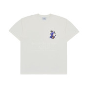 ADLV No.27 MINI BABY FACE PURPLE DINOSAUR SHORT SLEEVE T-SHIRT CREAM [韓國連線D]