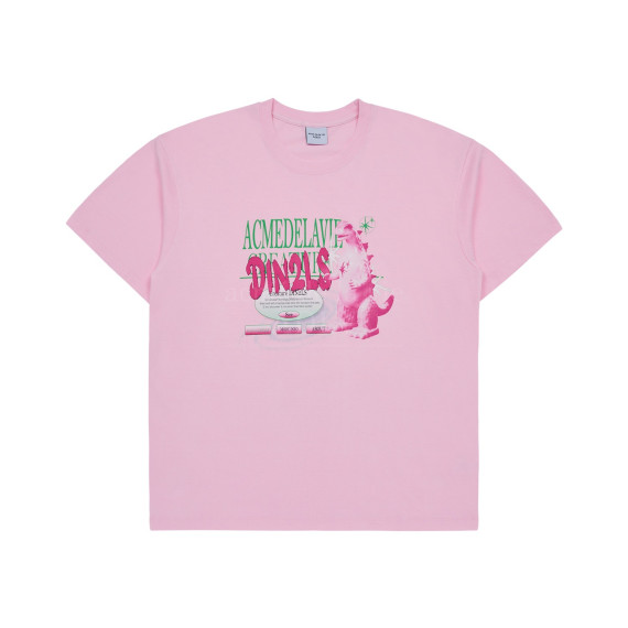 ADLV No.28 DIN2LS CREATURE LETTERING SHORT SLEEVE T-SHIRT PINK [韓國連線D]