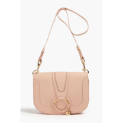 See by Chloe Ring Embellished Pebbled Leather Shoulder Bag