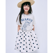 Mardi Mercredi Kids TShirt Swing The Tail Ddanji - Oatmeal Blue [韓國連線W]