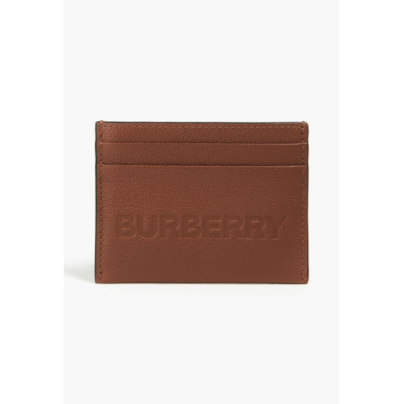 Burberry 標誌壓花紋理皮革卡片套