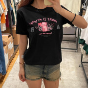 Ambler Finding Lover Cropped Short Sleeve T-Shirt [韓國連線 D]