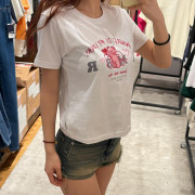 Ambler Finding Lover Cropped Short Sleeve T-Shirt [韓國連線 D]