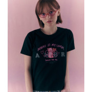 Ambler Finding Lover Cropped Short Sleeve T-Shirt [韓國連線 D]