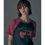 Ambler Cupid Beare Cropped Short Sleeve T-Shirt [韓國連線 D]