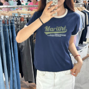 Marithe Francois Girbaud W Vintage Baseball Ringer Tee [韓國連線 D]