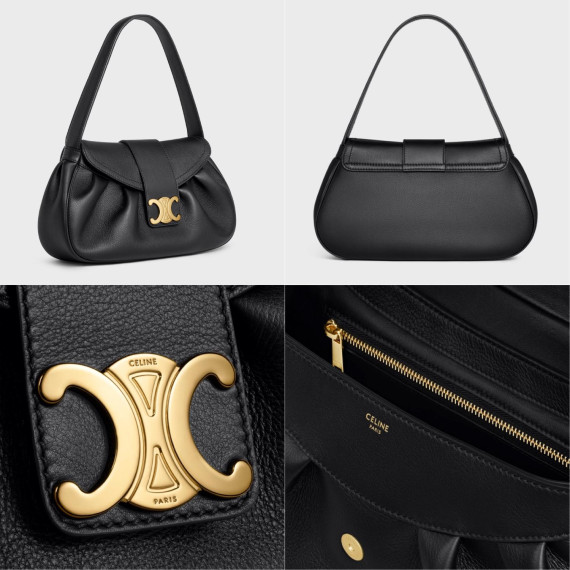 Celine Medium Polly Bag in Supple Calfskin