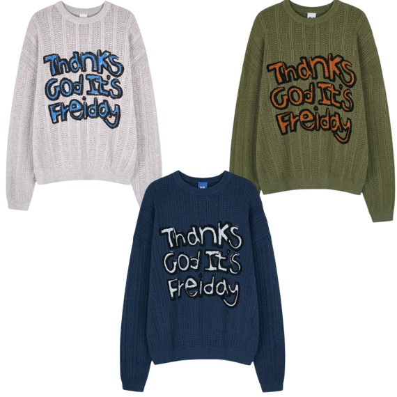 Frei No.3 Cotton Blended Slogan Knit [韓國連線D]