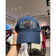 Ambler No.9 Smile bear-Denim embroidery ball cap [韓國連線D]