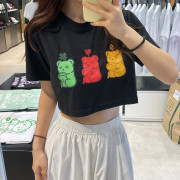 Dysfunct No.1 Three Bears Crop T-Shirt [韓國連線 D]