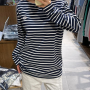 Marithe Francois Girbaud No.7 Border Stripe Long Sleeve [韓國連線 D]