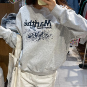 Marithe Francois Girbaud No.9 Flower Oversized Swaetshirt  [韓國連線 D]