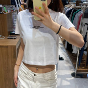 Marithe Francois Girbaud No.11 Lettering Logo Crop Tee [韓國連線 D]