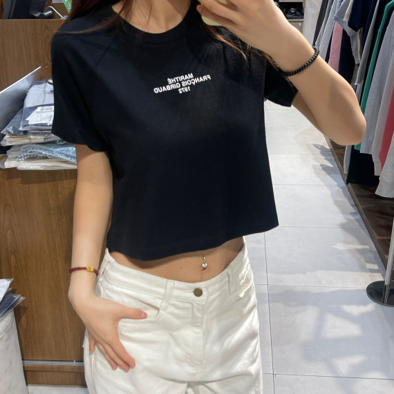 Marithe Francois Girbaud No.11 Lettering Logo Crop Tee [韓國連線 D]