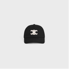 Celine Triomphe Baseball Cap In Cotton