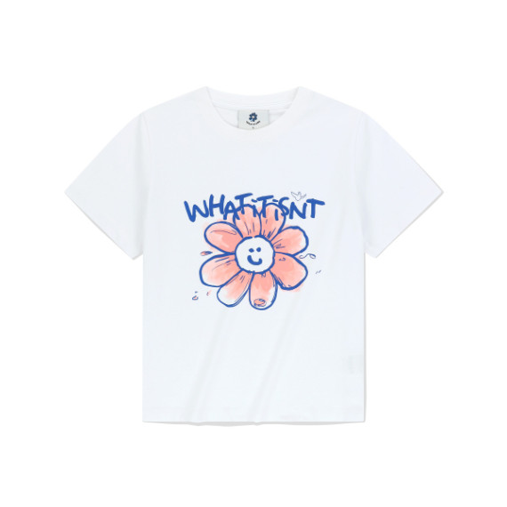 What it isn't No.21 Women’s Big Flory Graphic Short Sleeve Tee [韓國連線 D]