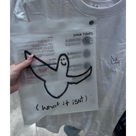 What it isn't No.24 T-Shirt (Pack of 2) [韓國連線 D]