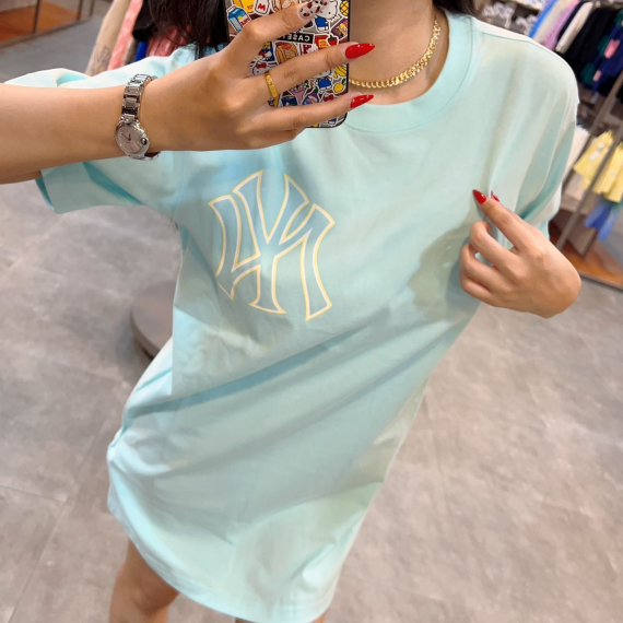 MLB Women's Logo Short Sleeve One Piece [韓國連線 O]