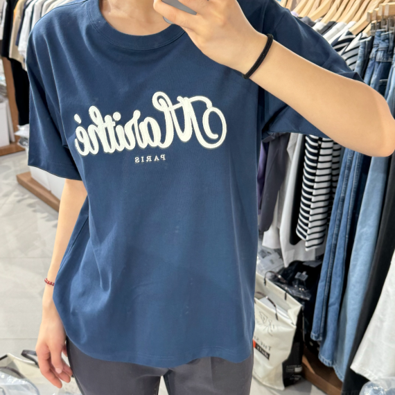 Marithe Francois Girbaud No.3 Jersey Applique Embroidery Logo Tee [韓國連線 D]