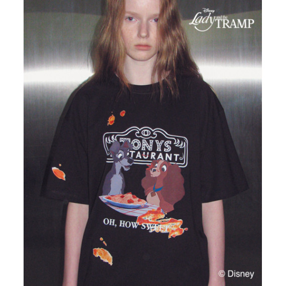 RonRon x Disney Pasta Lady and The Tramp Over Fit Tee [韓國連線W]