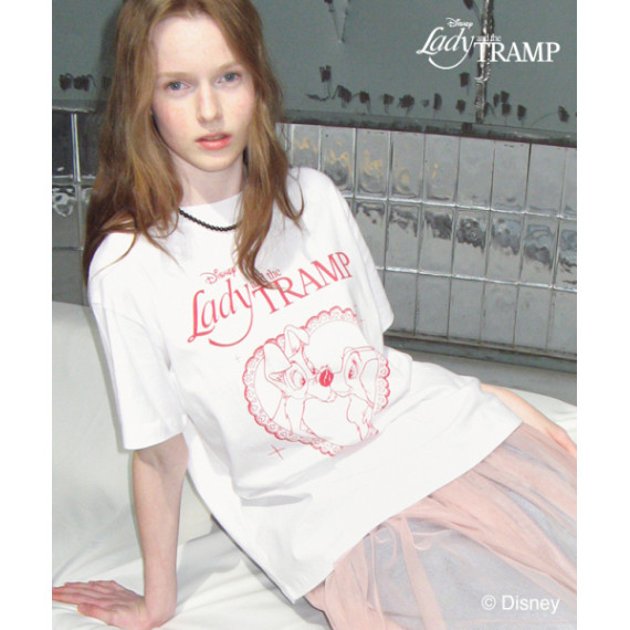 RonRon x Disney Heart Lady and The Tramp Basic Fit Tee [韓國連線W]