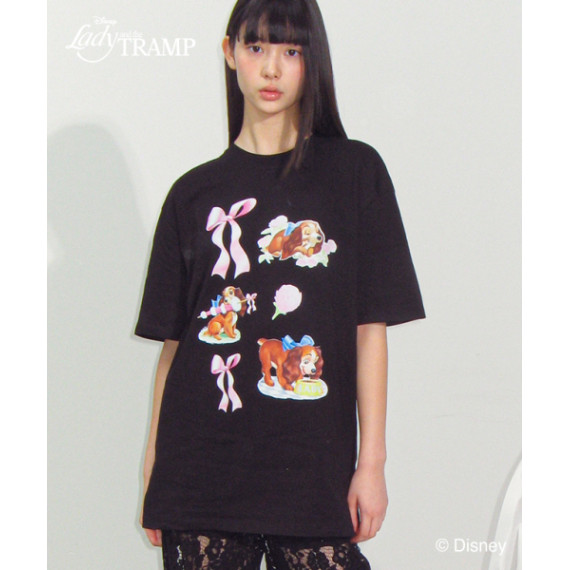 RonRon x Disney Lady Dog Moments Over Fit Tee [韓國連線W]