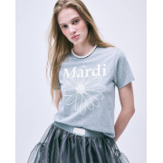 Mardi Mercredi Slim Tshirt Flowermardi [韓國連線W]