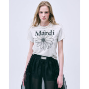 Mardi Mercredi Slim Tshirt Flowermardi [韓國連線W]