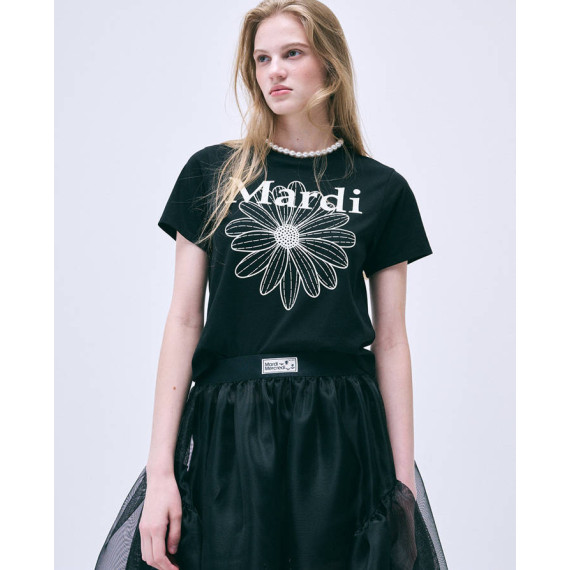 Mardi Mercredi Slim Tshirt Flowermardi [韓國連線W]